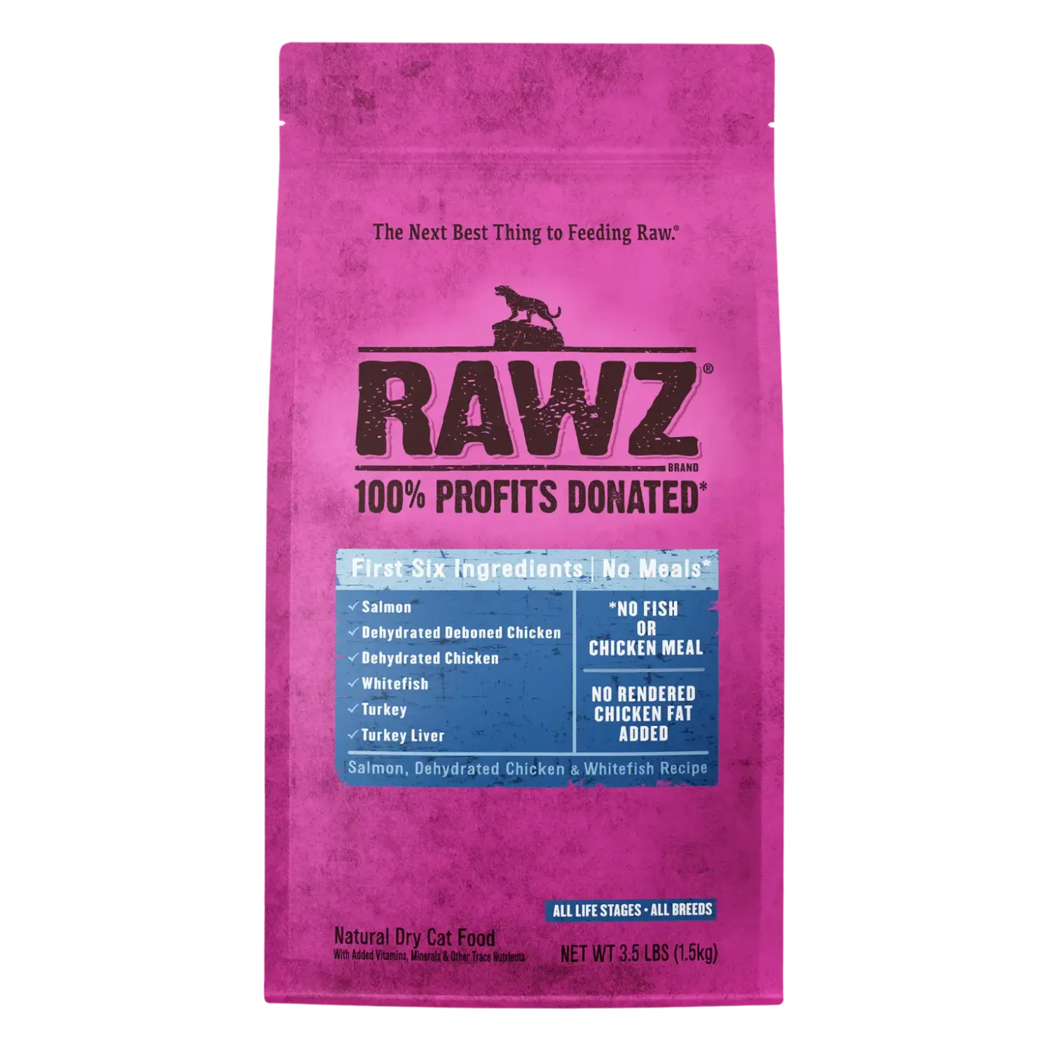 RAWZ Salmon, Dehydrated Chicken and Whitefish Cat 3.5lb