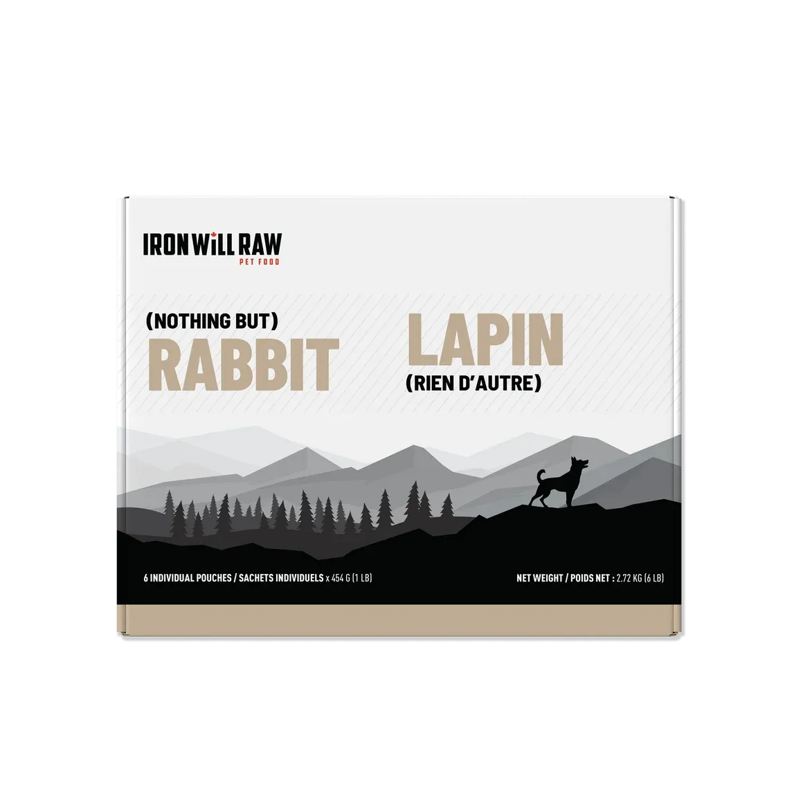 Iron Will Raw Nothing But Rabbit 6lb