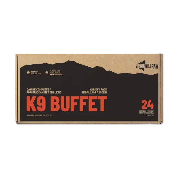 Iron Will Raw CC K9 Buffet Variety 24lb