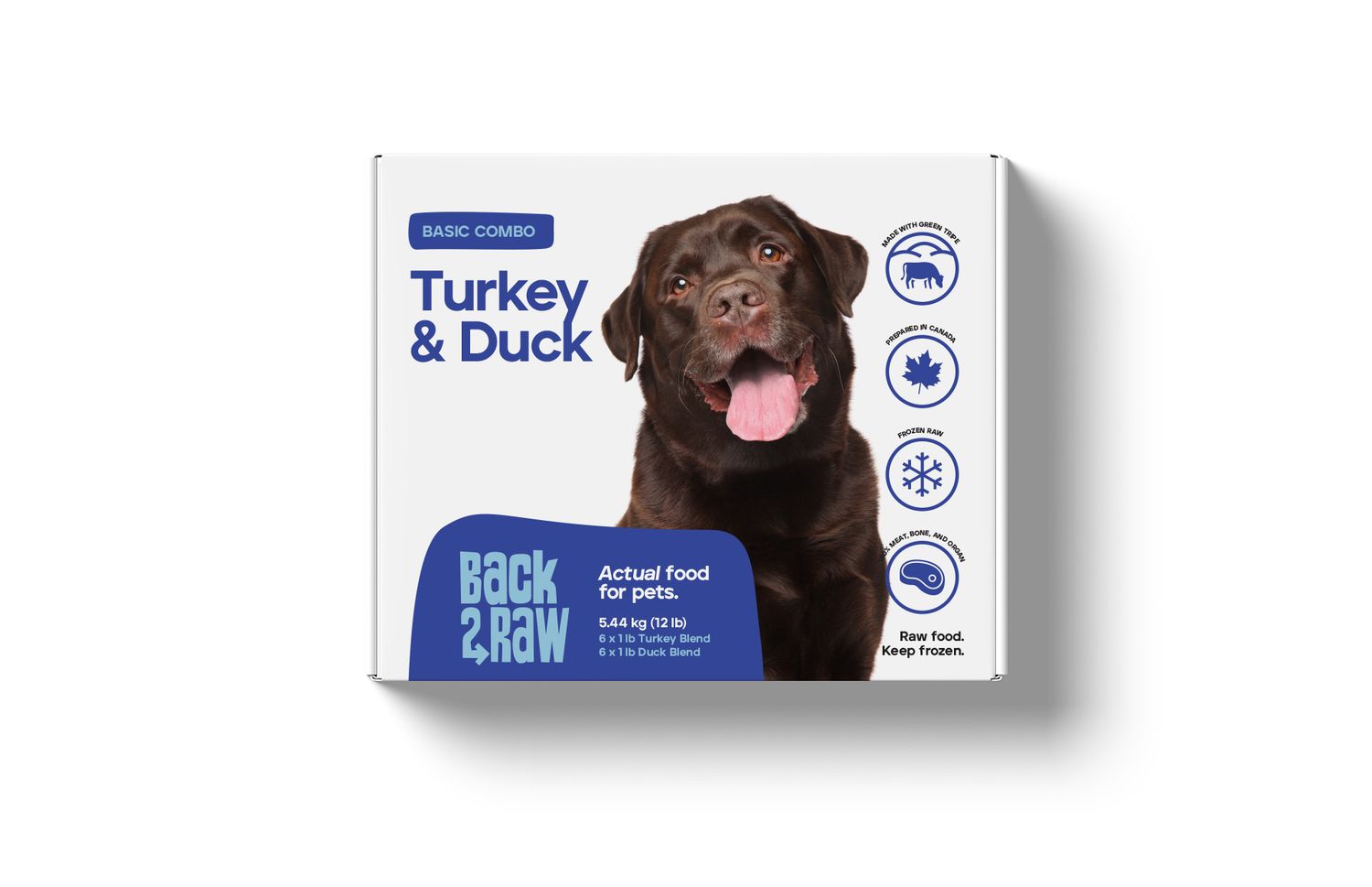 Back2Raw Basic Turkey Blend &amp; Duck Blend 12lb