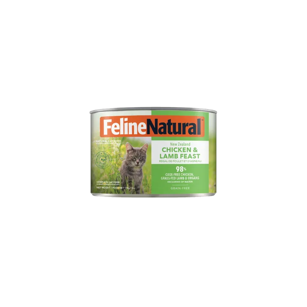 Feline Naturals NZ Chicken &amp; Lamb for Cats 6 oz