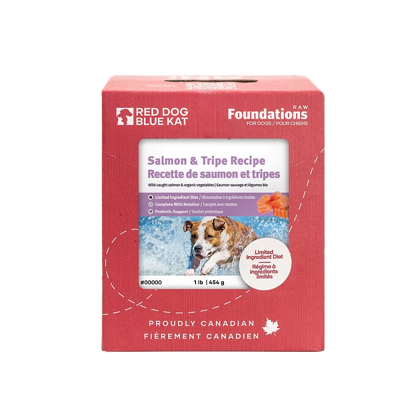 Red Dog Blue Kat Salmon &amp; Tripe Dog 4x.25lb