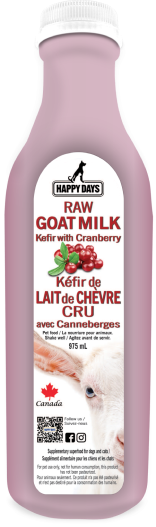 Happy Days Raw Goat Milk Cranberry 975ml
