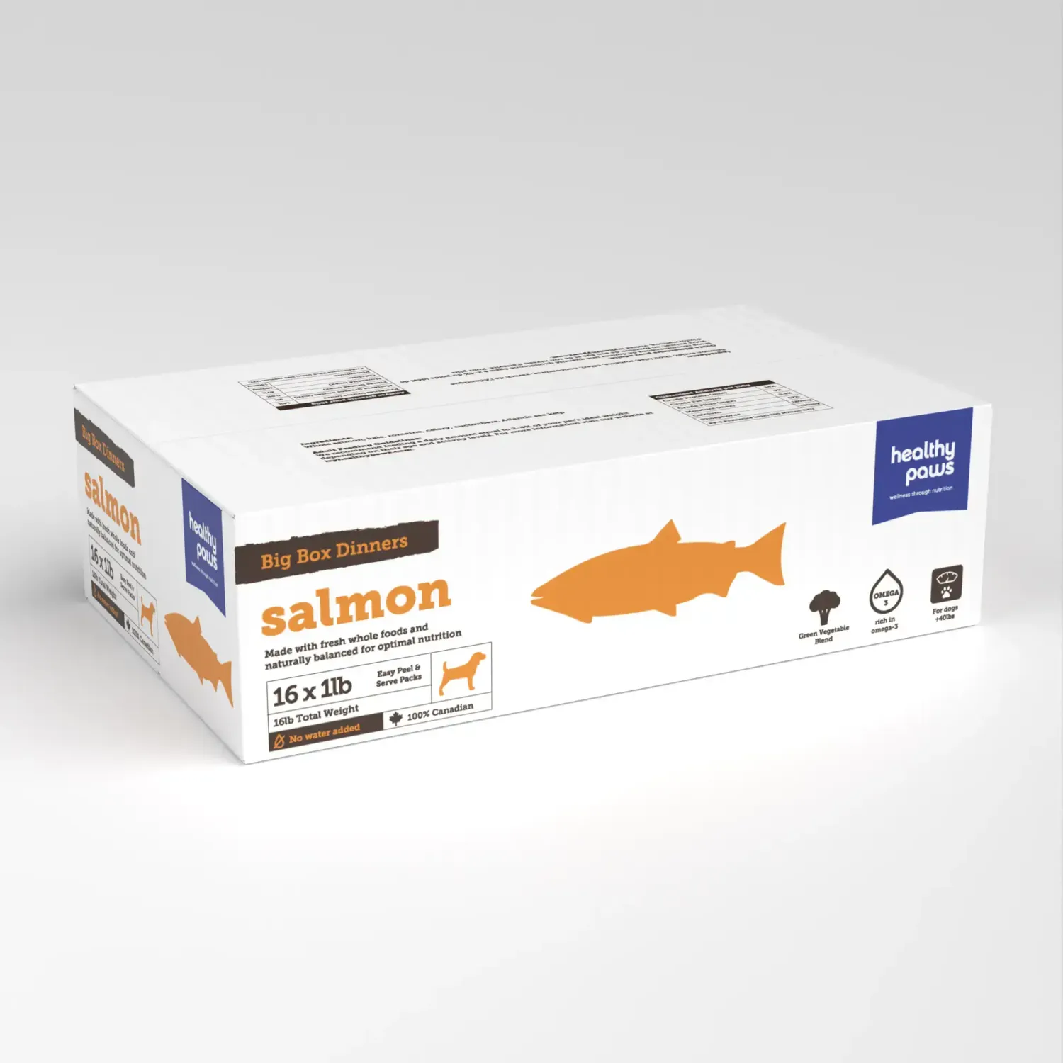 Healthy Paws Big Box Dinner Salmon 16lb