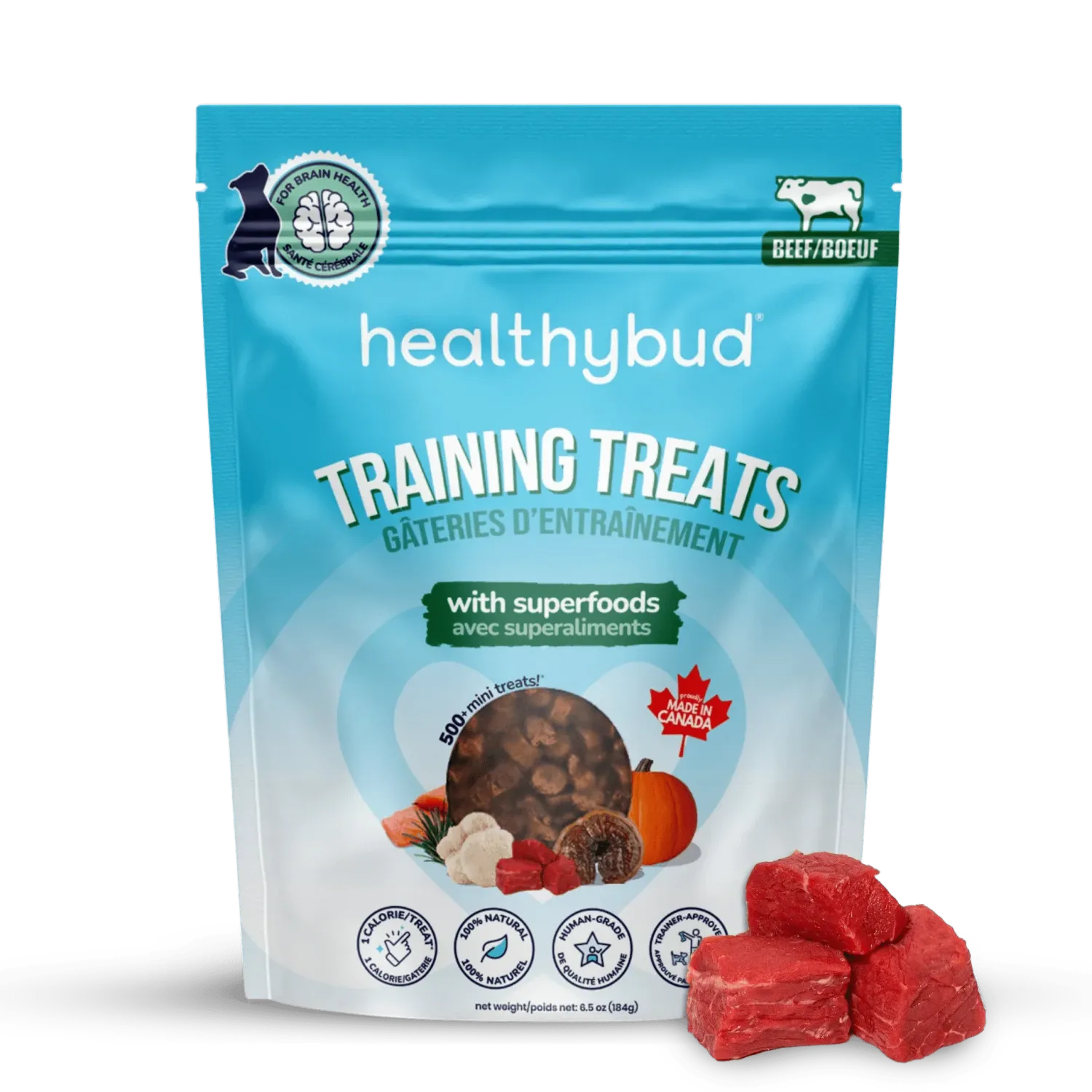 Healthy Bud Beef Mini Training Treats 184g