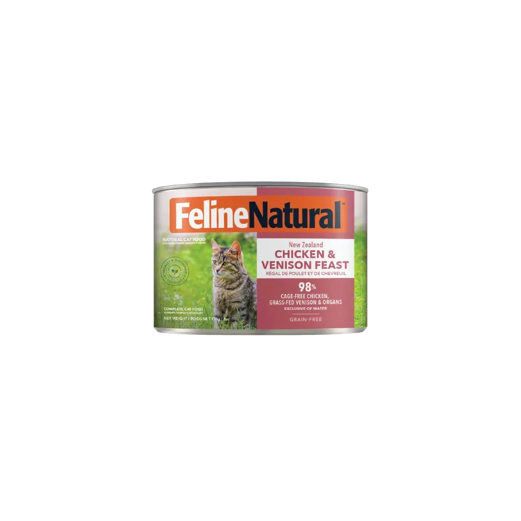 Feline Naturals NZ Chicken &amp; Venison for Cats 6 oz
