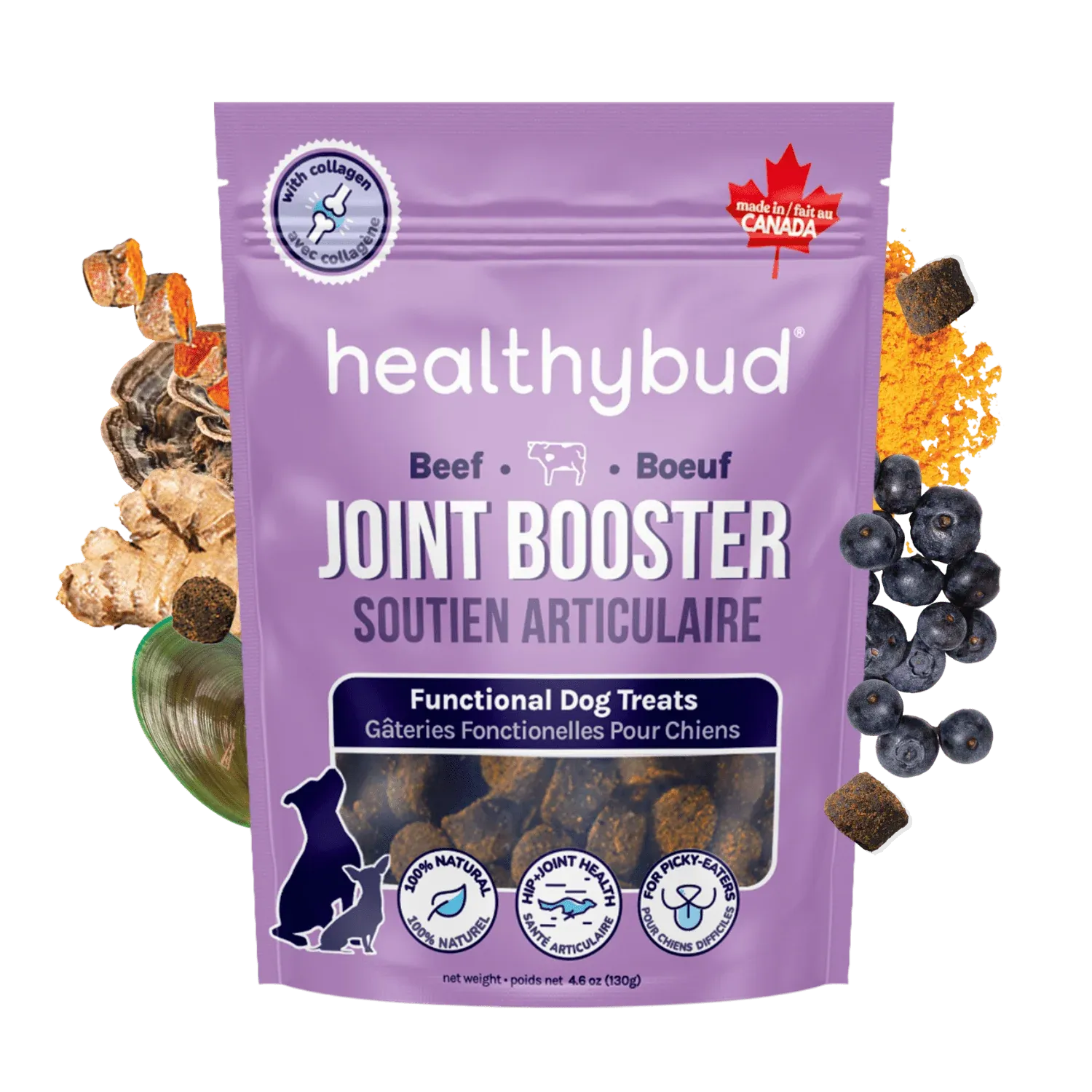 Healthy Bud Joint Booster Dog Treat - Beef 130g