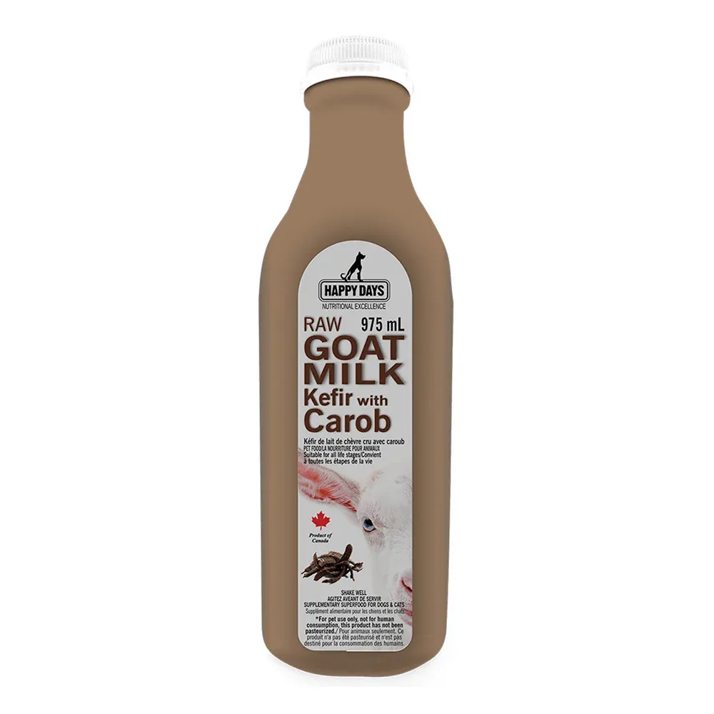 Happy Days Goats Milk Kefir with Carob 975ml
