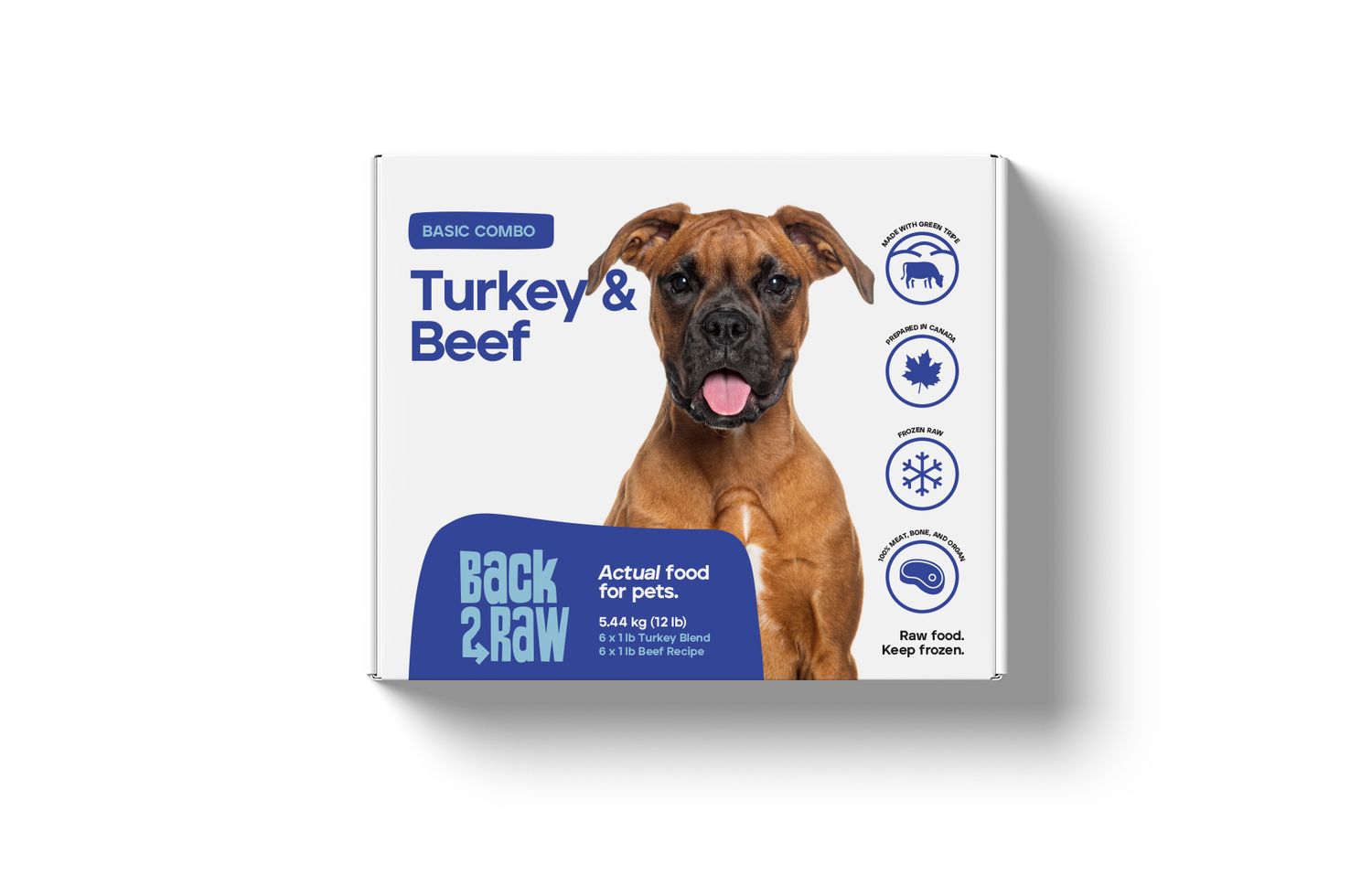 Back2Raw Basic Turkey Blend &amp; Beef Recipe 12lb
