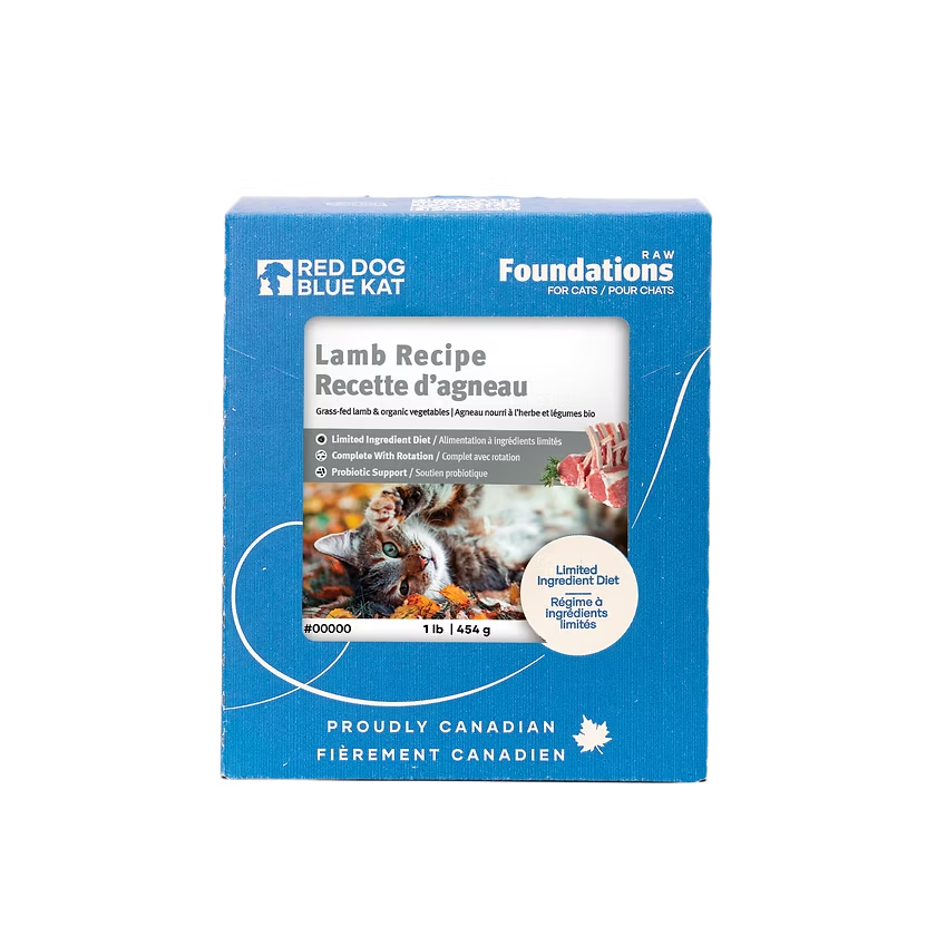 Red Dog Blue Kat Lamb Cat 4 x .25lb