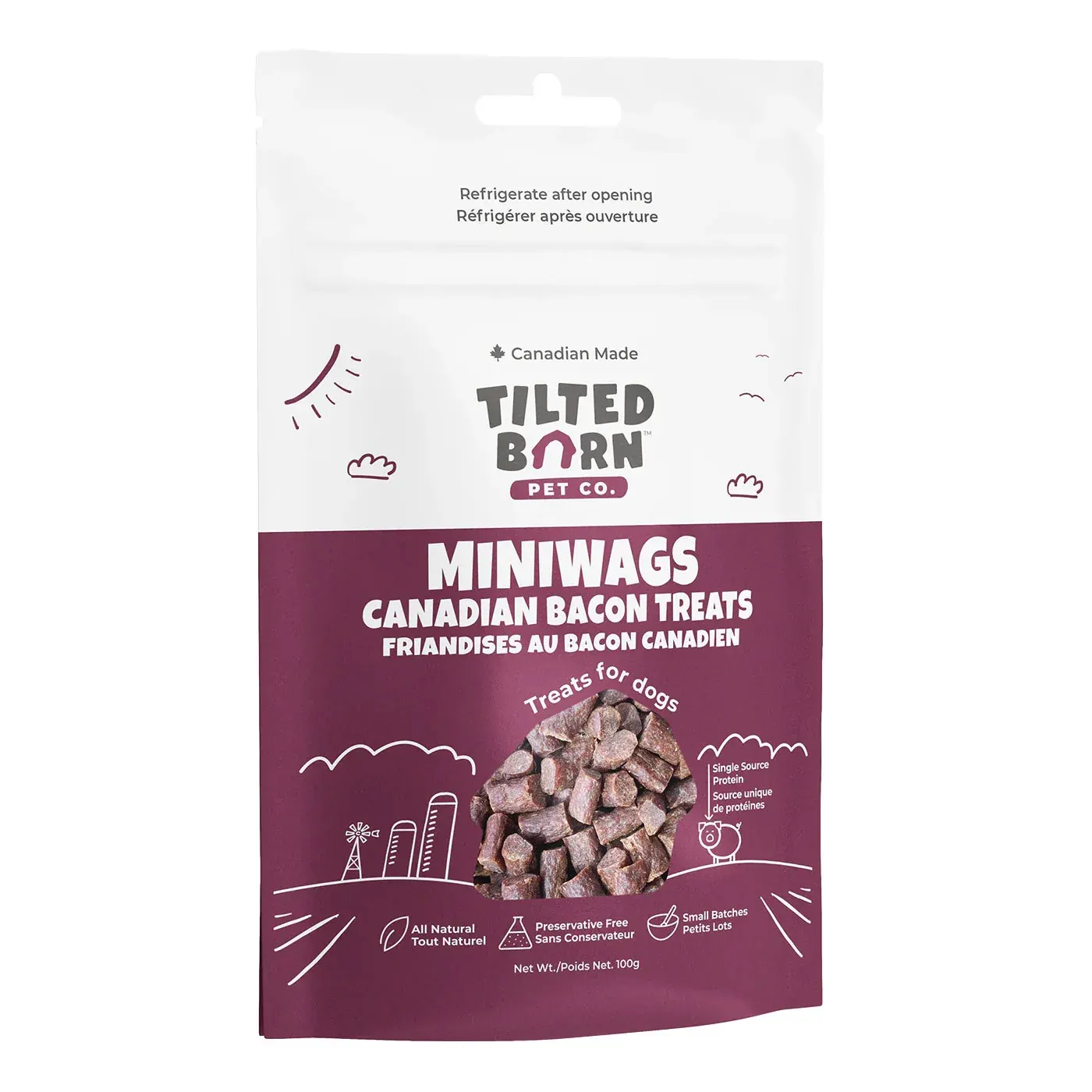Tilted Barn Canadian Bacon MiniWags 100g