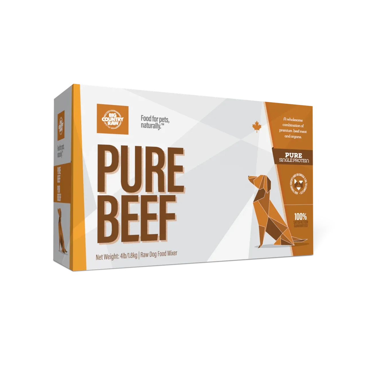 Big Country Raw Pure Beef 4lb (4 x 1lb)