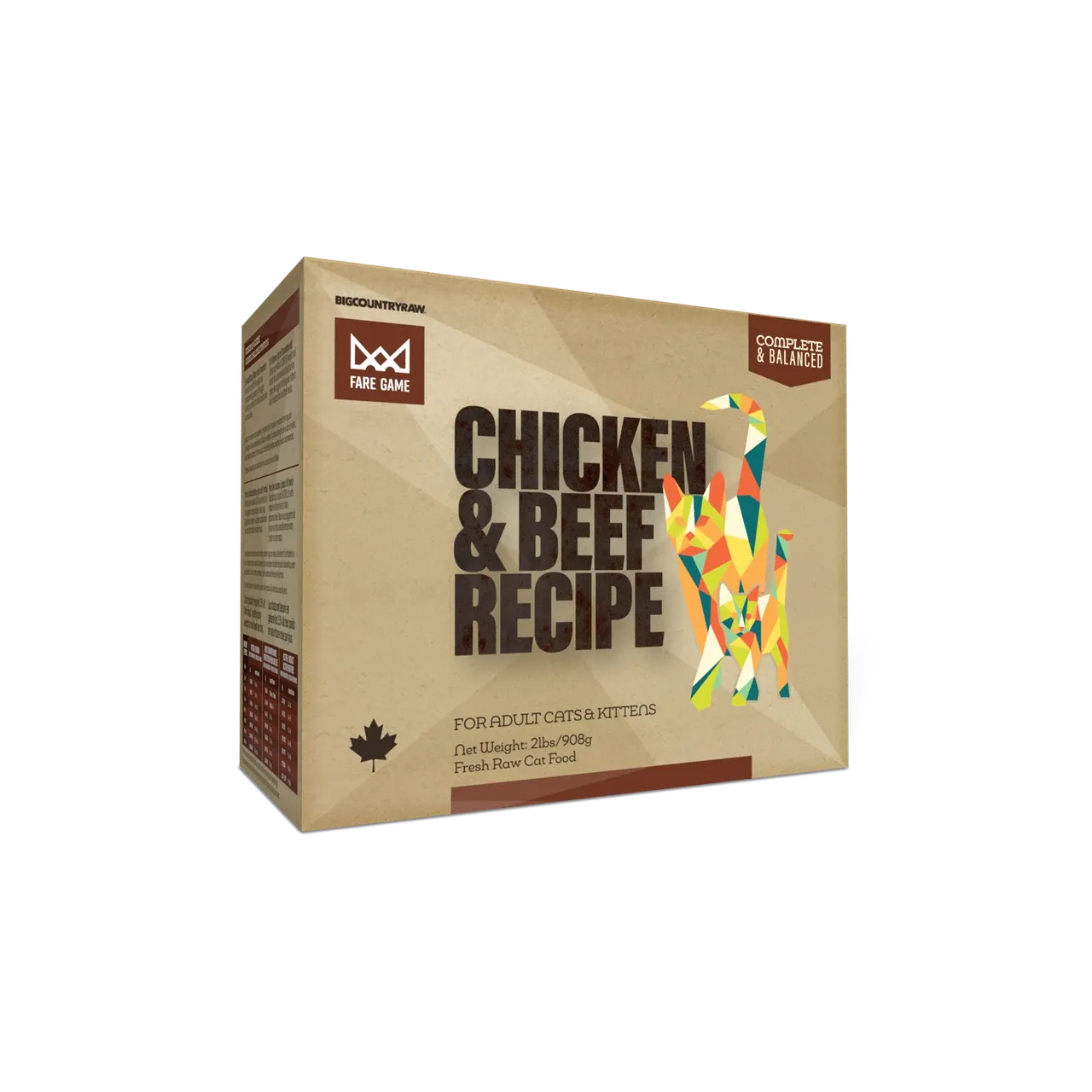 Big Country Raw FG Chicken &amp; Beef 2lb Cat