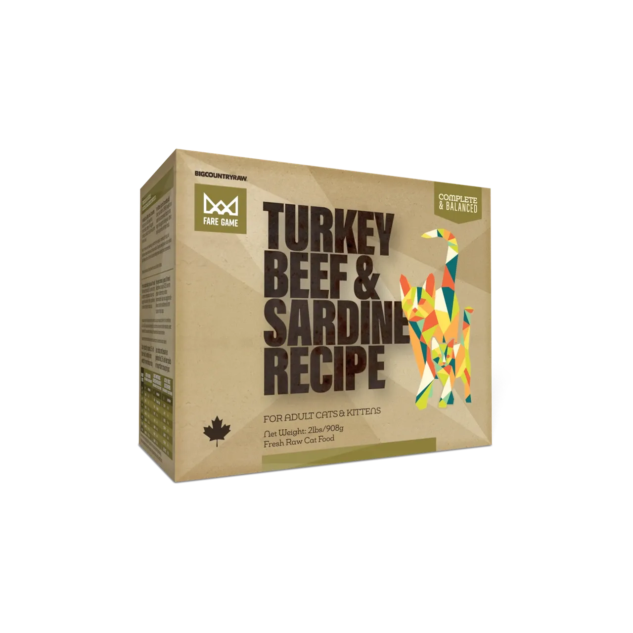 Big Country Raw FG Turkey Beef &amp; Sardines 2lb