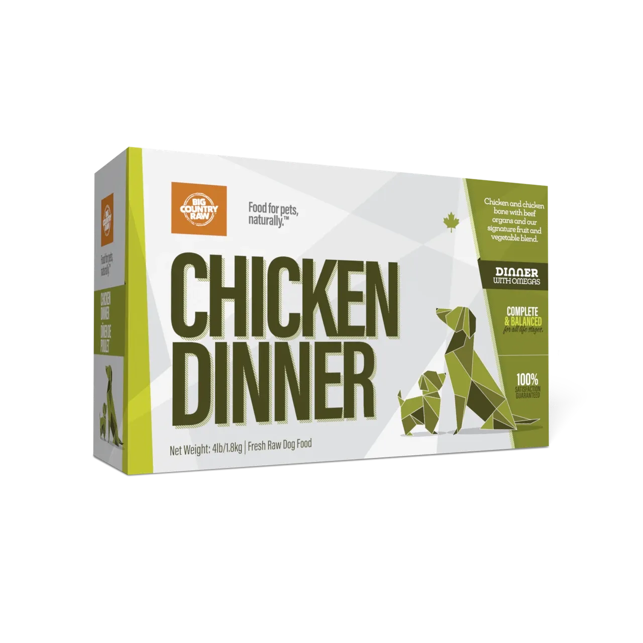 Big Country Raw Chicken Dinner 4lb (4 X 1lb)8