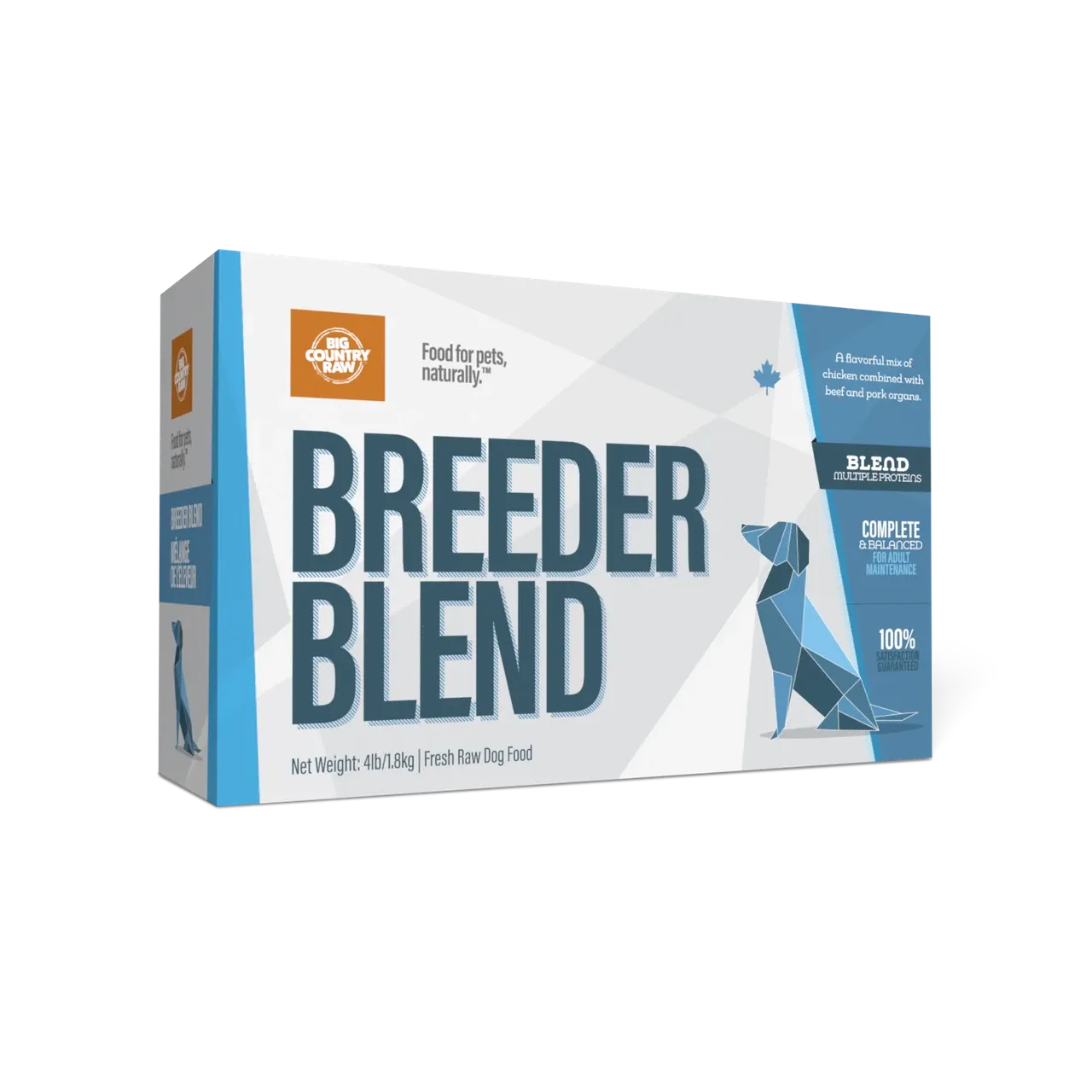 Big Country Raw Breeder Blend 4lb (4 x 1lb)