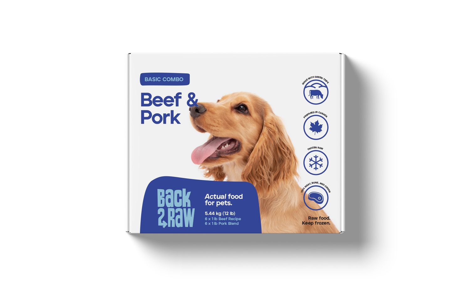 Back2Raw Basic Beef &amp; Pork Blend 12lb