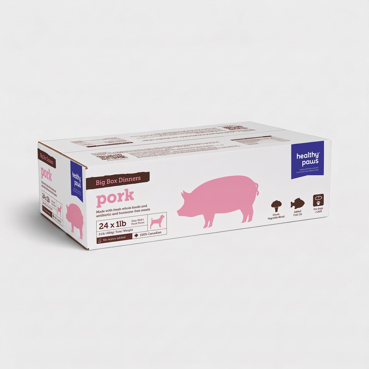 Healthy Paws Big Box Dinner Pork 16 x 1lb