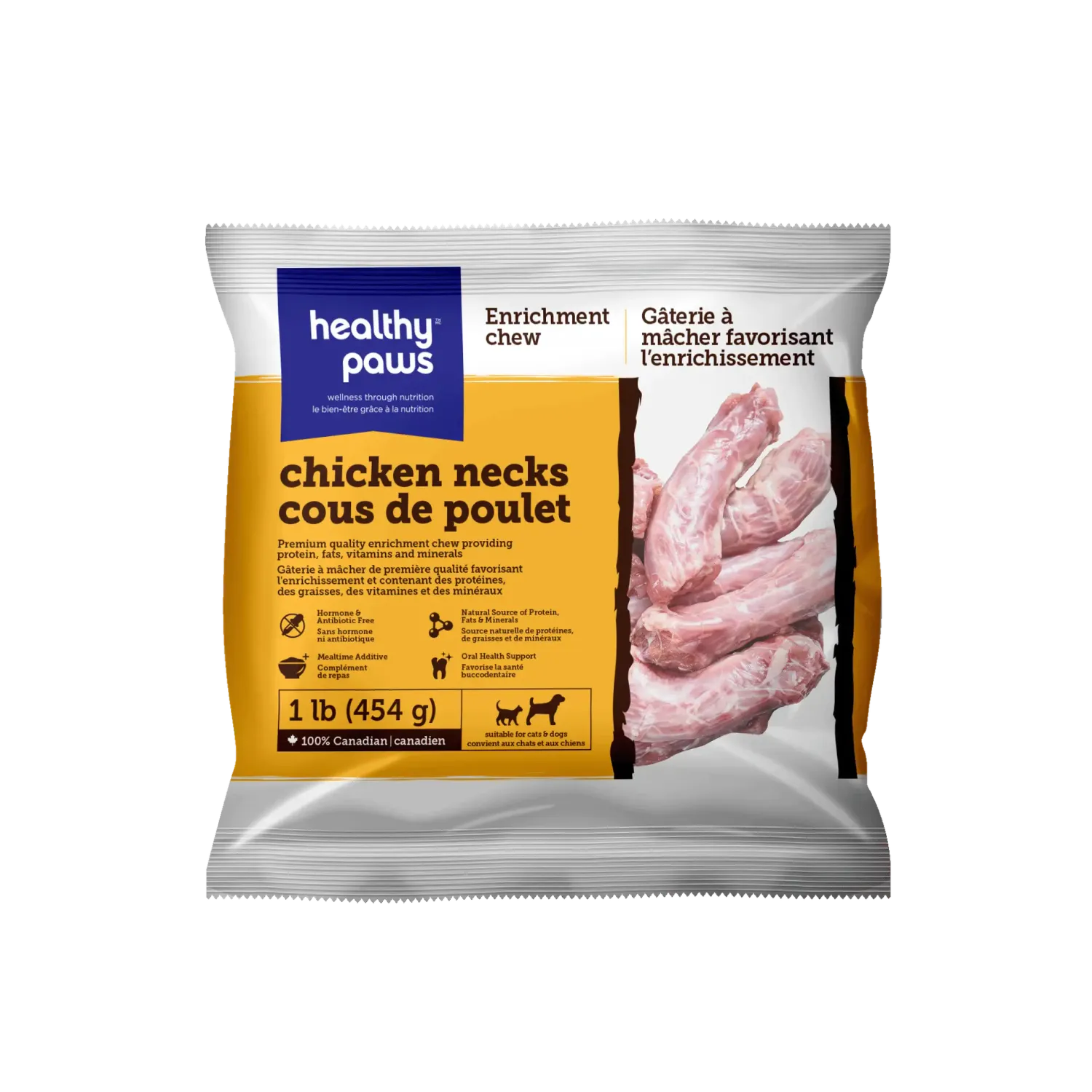 Healthy Paws Chicken Necks 1lb