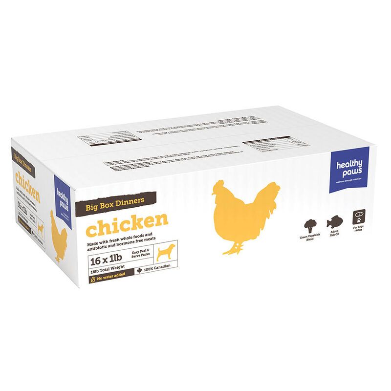 Healthy Paws Big Box Chicken &amp; Veg 16 x 1 lb