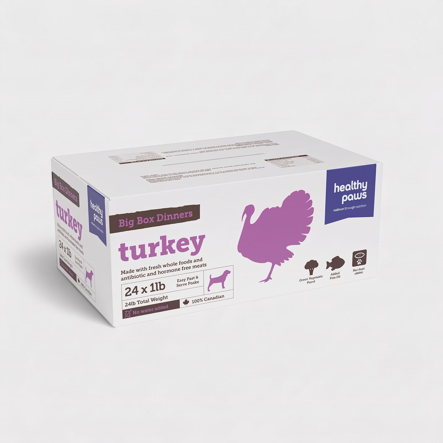 Healthy Paws Bigger Box Turkey 24lb
