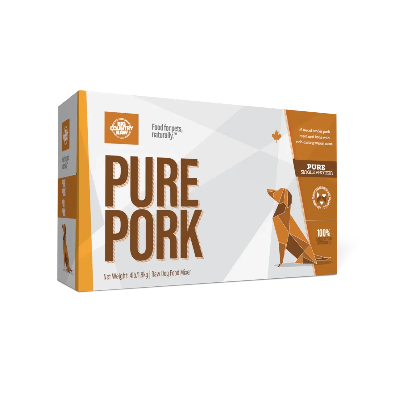 Big Country Raw Pure Pork 4lb (4 x 1lb)