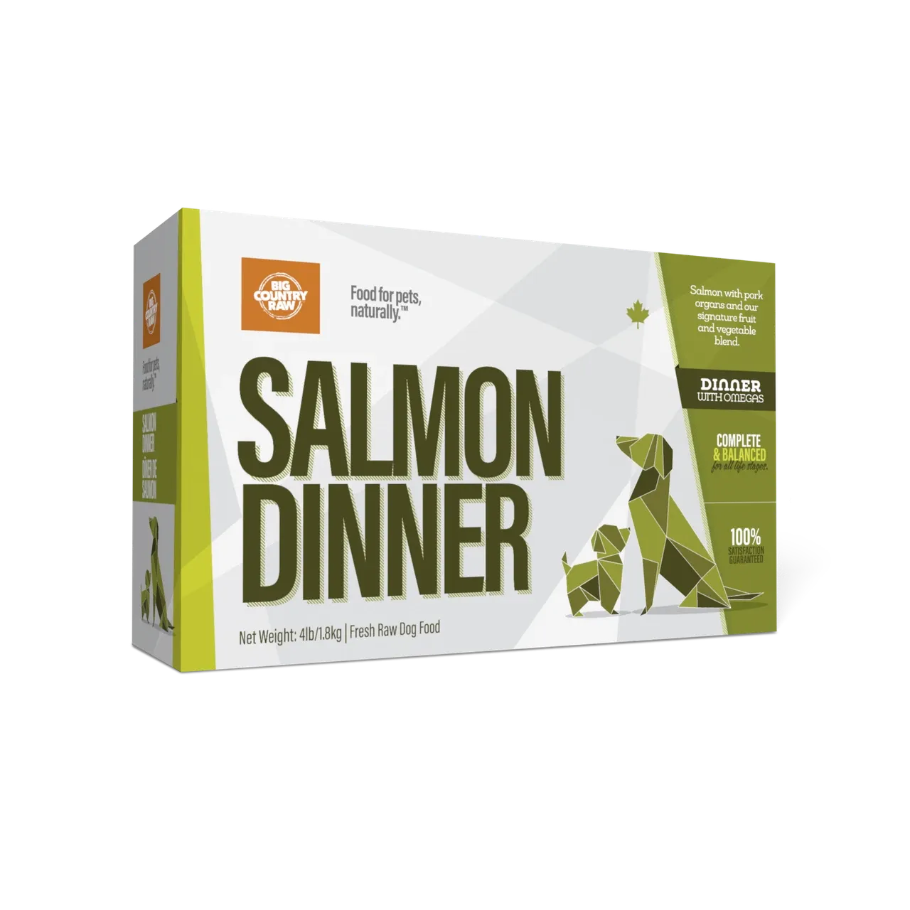 Big Country Raw Pure Salmon 4 lb (4 x 1lb)