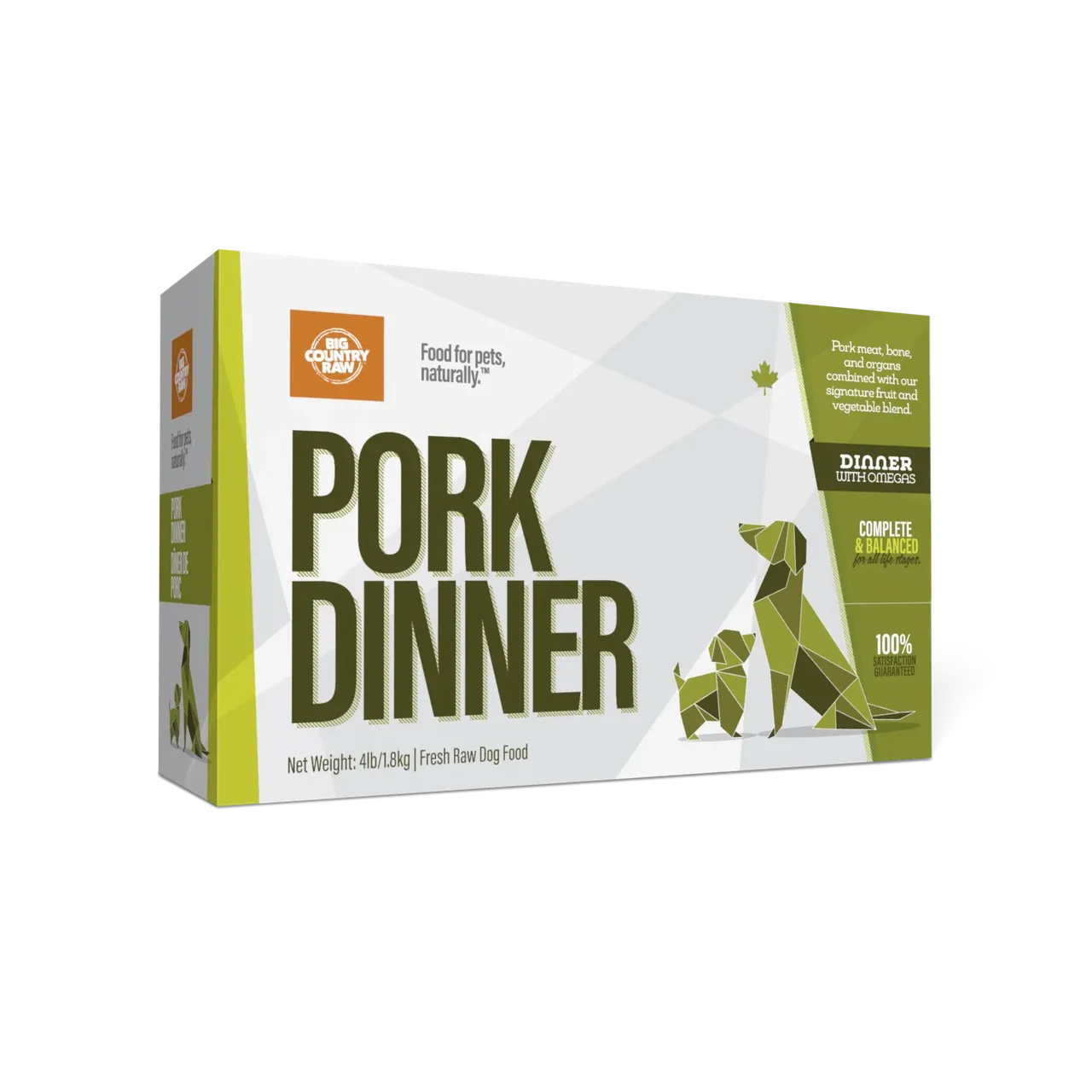 Big Country Raw Pork Dinner 4 x 1 lb