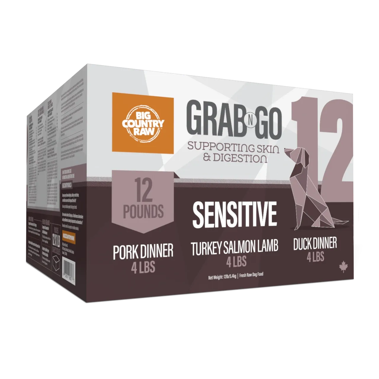 Big Country Raw Grab N Go Sensitive - 12 lb