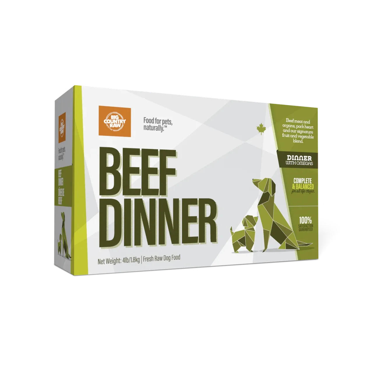 Big Country Raw Beef Dinner Carton  4 lb