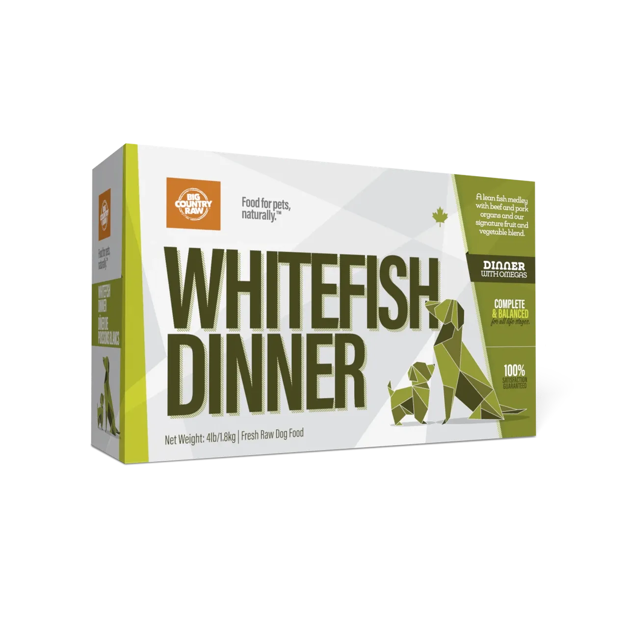 Big Country Raw Fish Dinner 4lb (4 X 1lb)