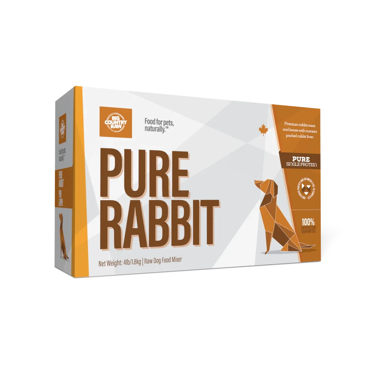 Big Country Raw Pure Rabbit 4lb (4 x 1lb)