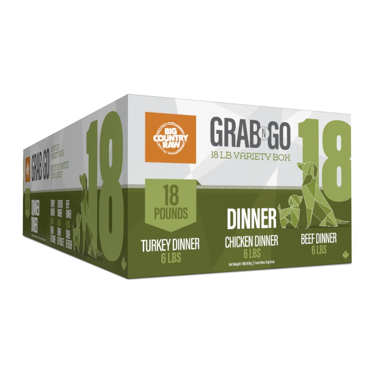 Big Country Raw Dinner Deal 18lb CD, TD, BD