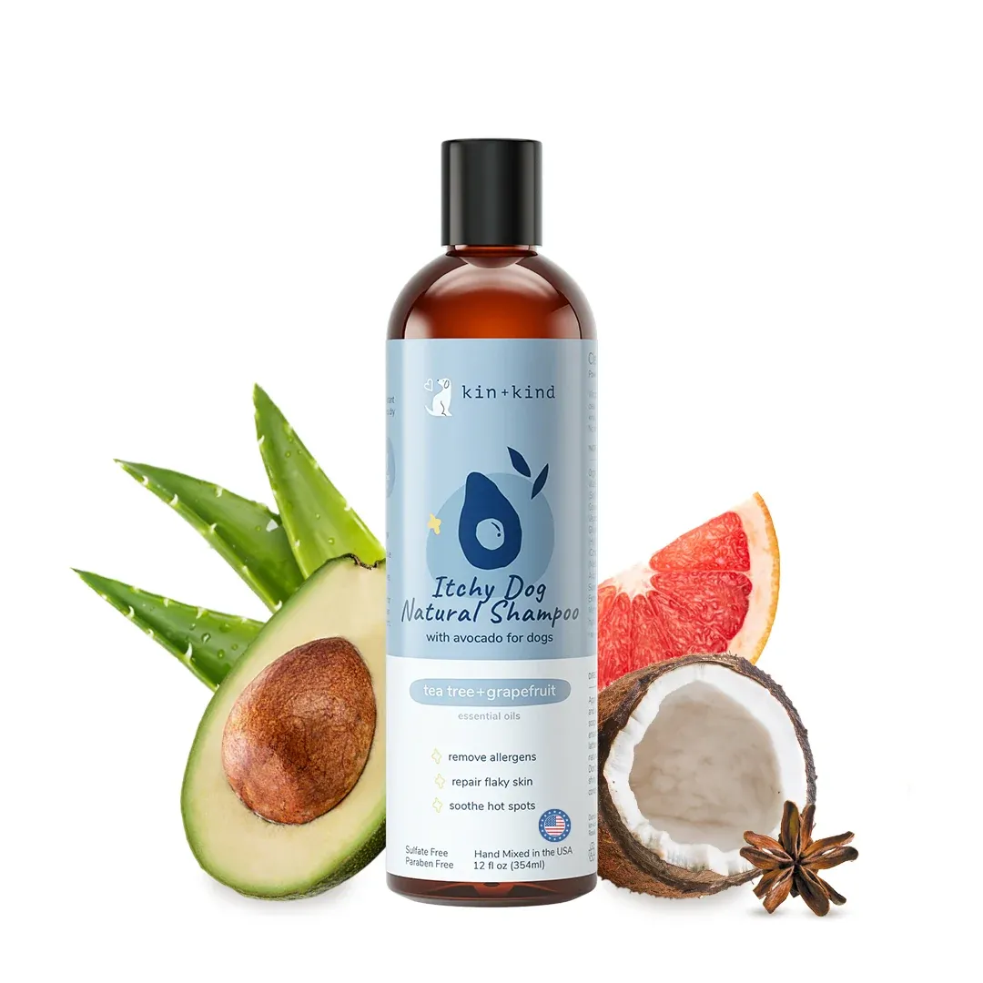 Kin&amp;Kind Itchy Dog Shampoo Tea Tree/Grapefruit 120z