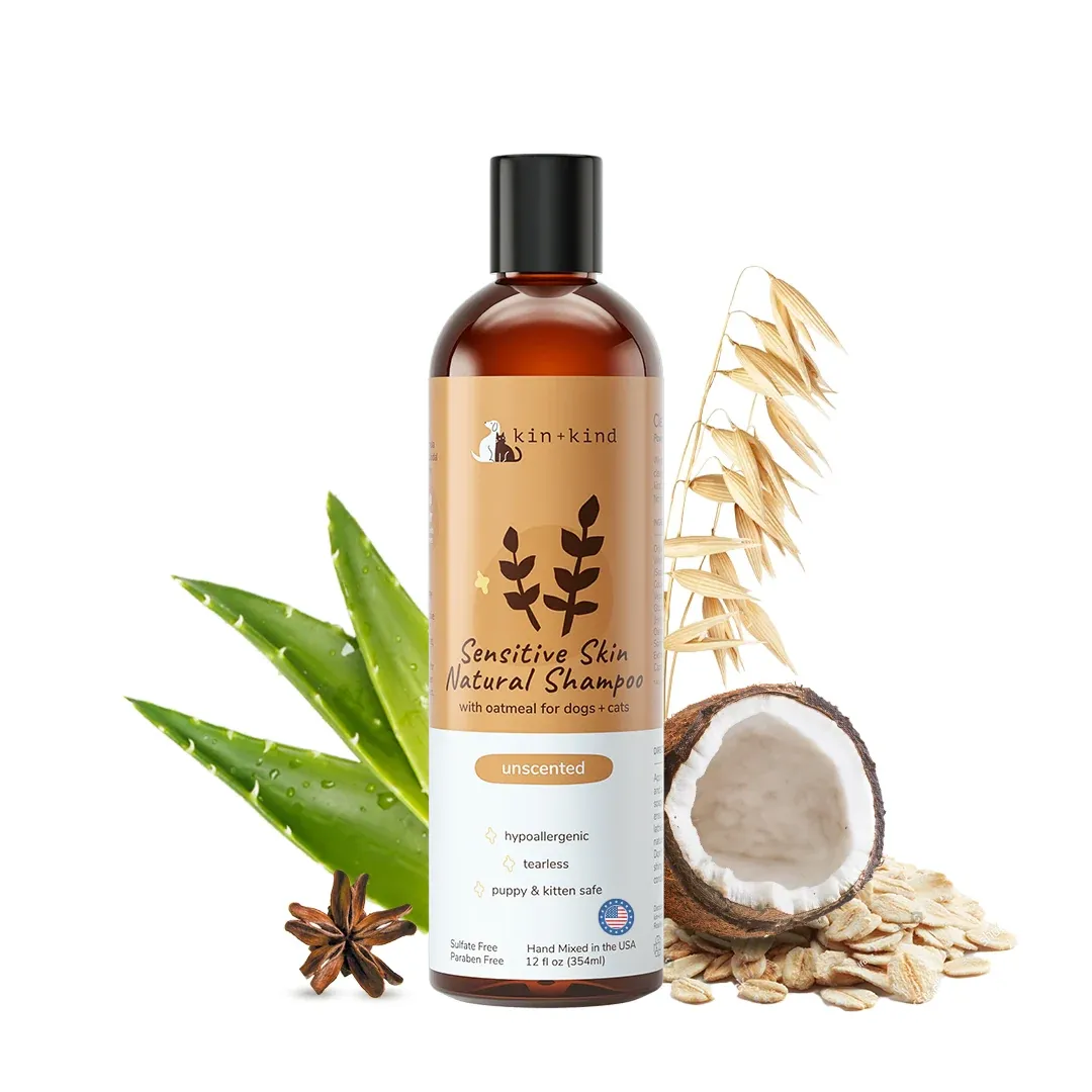 Kin&amp;Kind Sensitive Shampoo Unscented Oatmeal 12oz