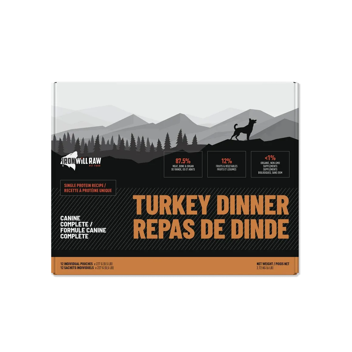 Iron Will Raw CC Turkey Single Protein 6lb