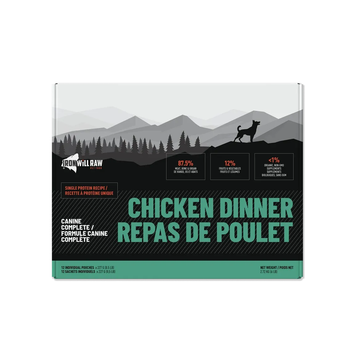 Iron Will Raw CC Chicken Single Protein 6lb