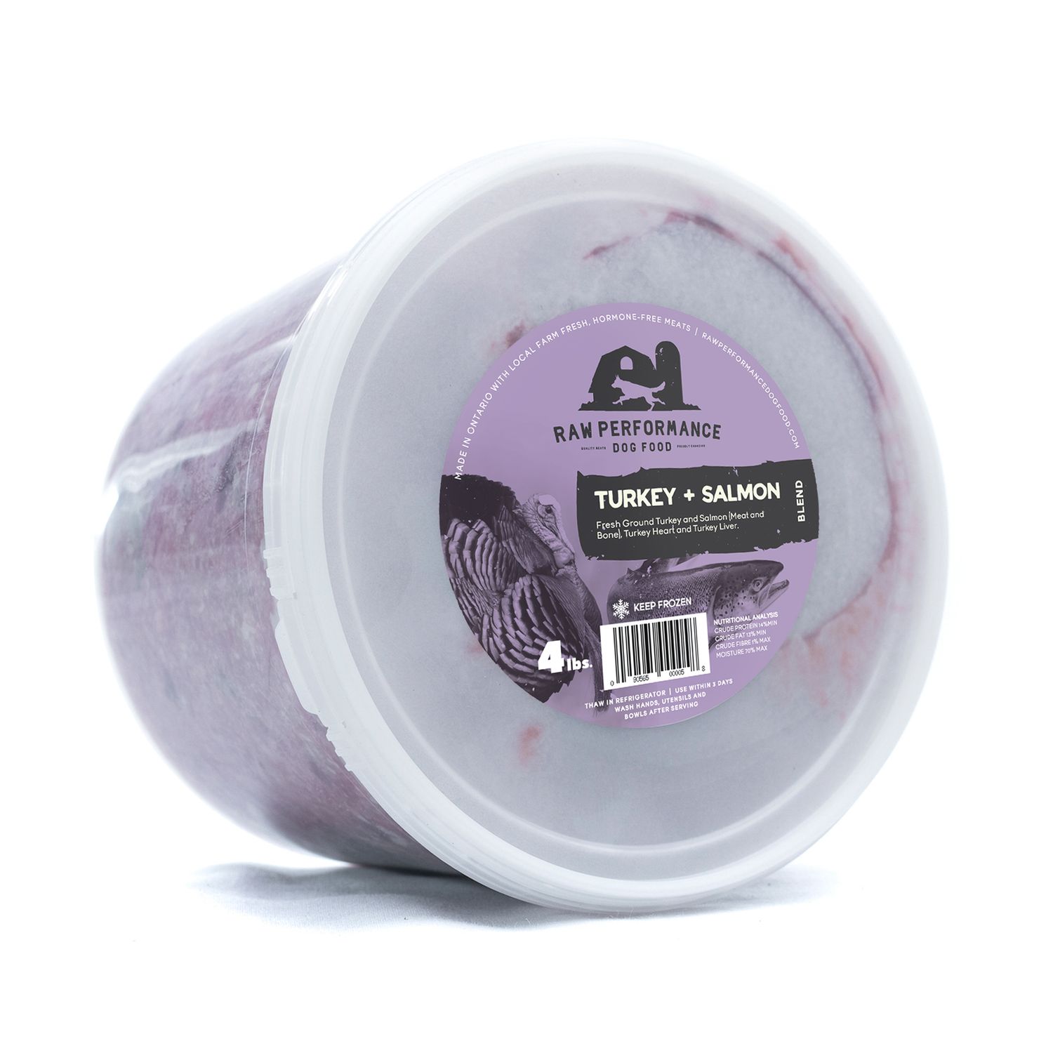 Raw Performance Turkey + Salmon Blend 4lb