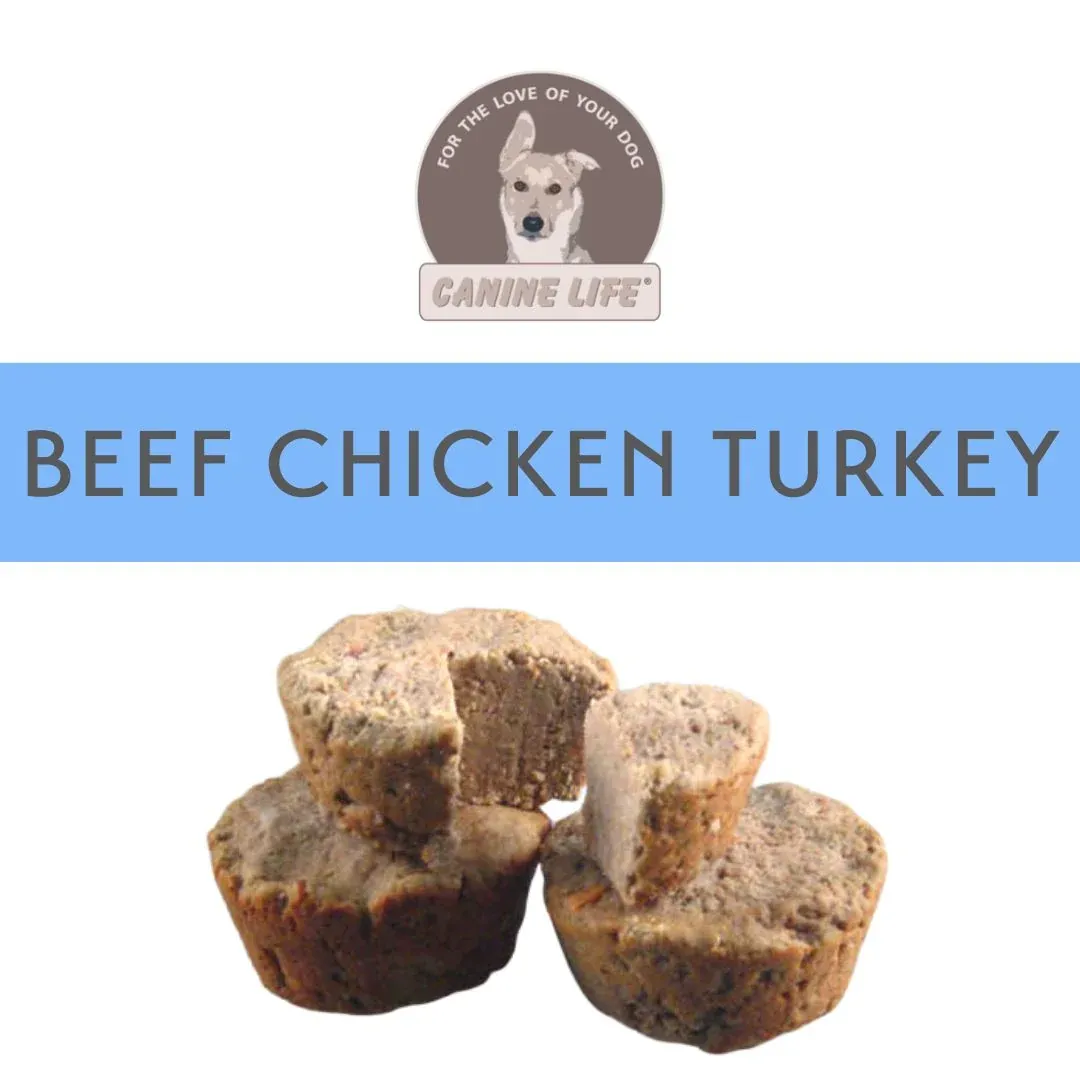 Canine Life Muffins 20 Pack Beef,Chicken,Turkey Variety