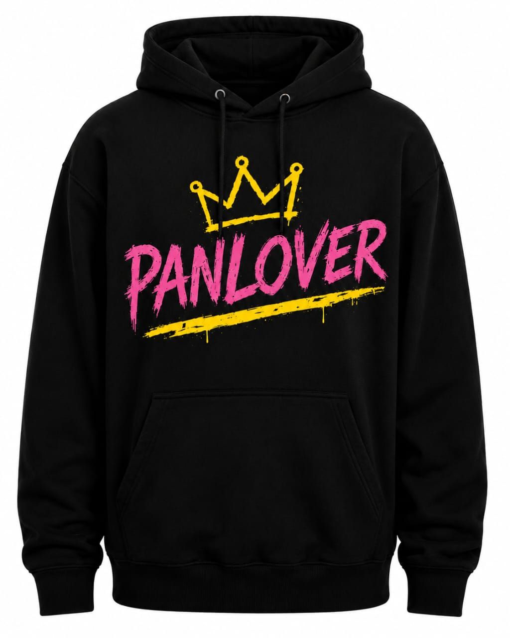 PanLover OG Hoodie – Black - Yellow and Pink