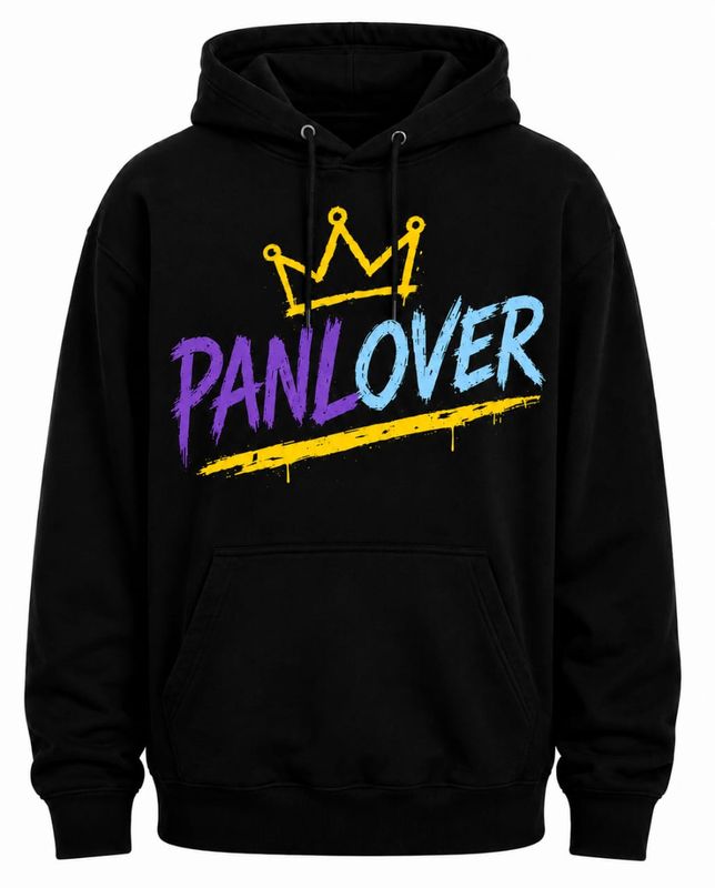 PanLover OG Hoodie – Black - Yellow, Pink and blue