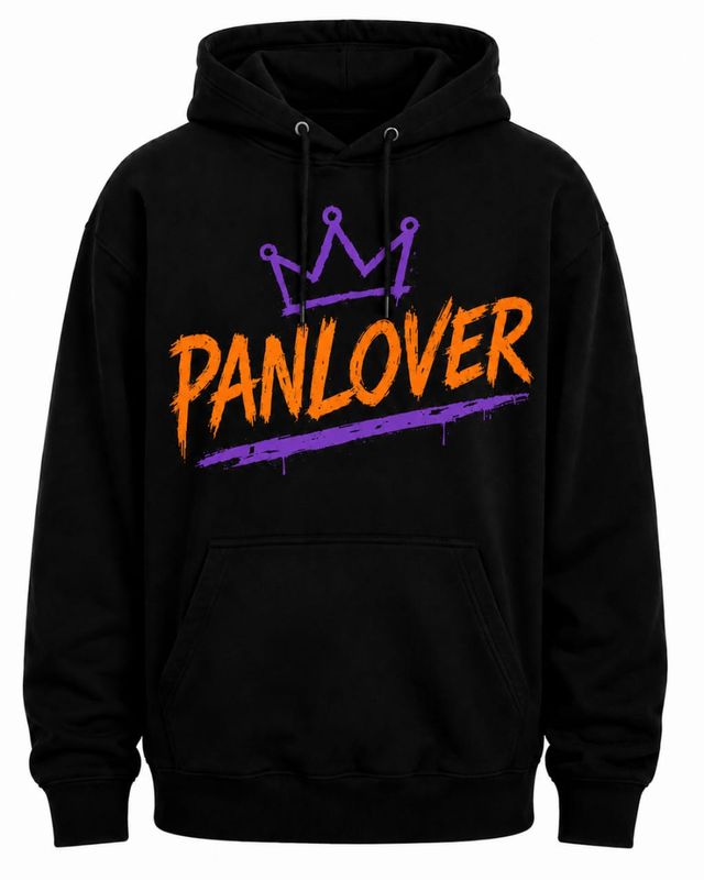PanLover OG Hoodie – Black - Purple and Orange
