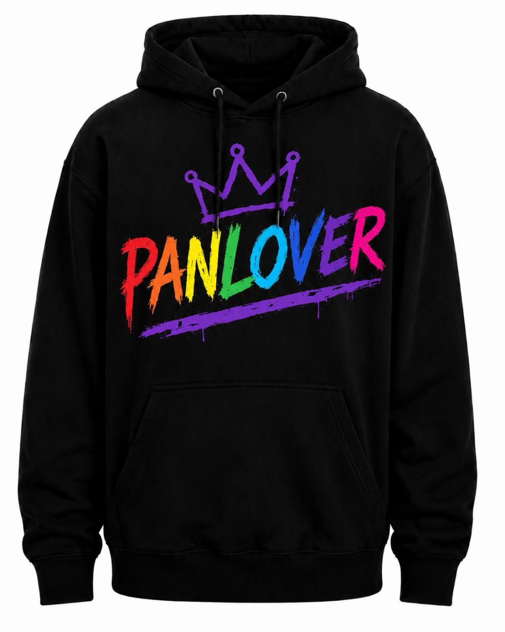 PanLover OG Hoodie – Black - Rainbow