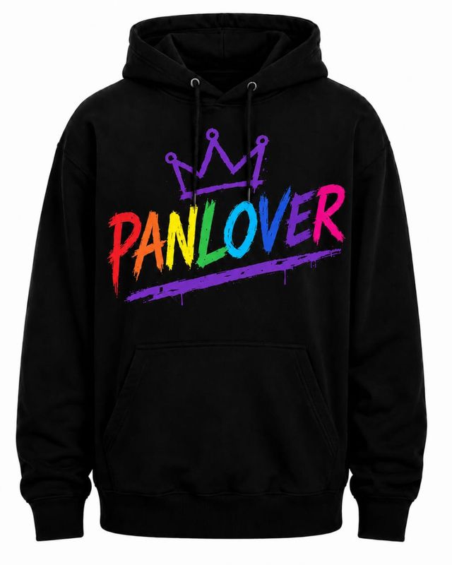 PanLover OG Hoodie – Black - Rainbow