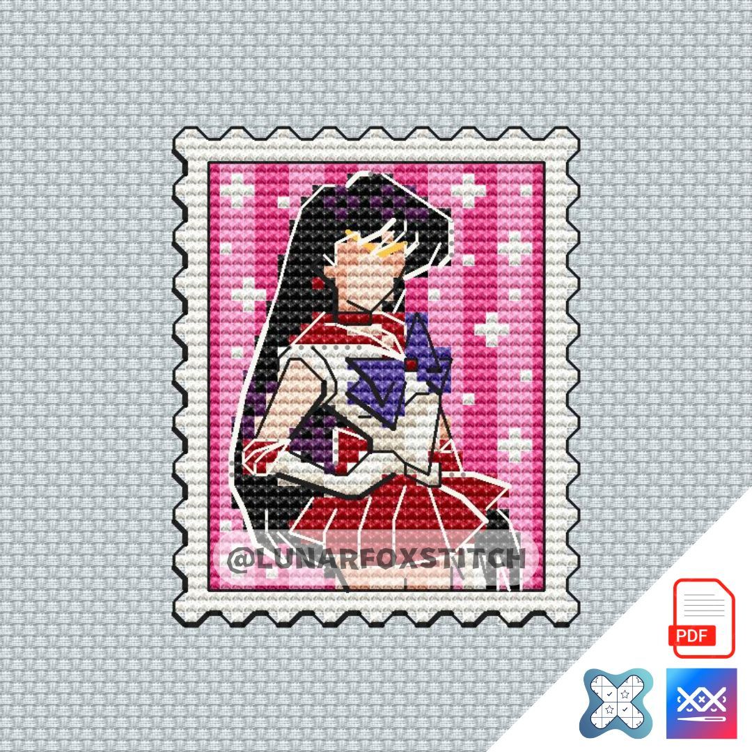 Sailor girl mini postage stamp cross stitch pattern