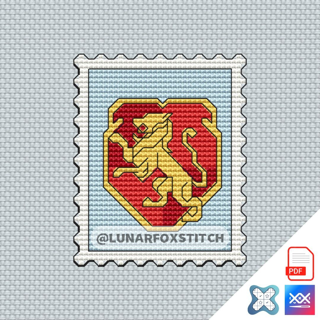 Wizard mini postage stamp cross stitch pattern