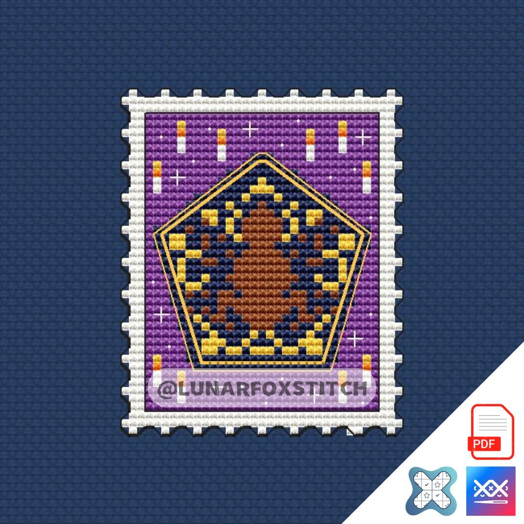 Wizard mini postage stamp cross stitch pattern