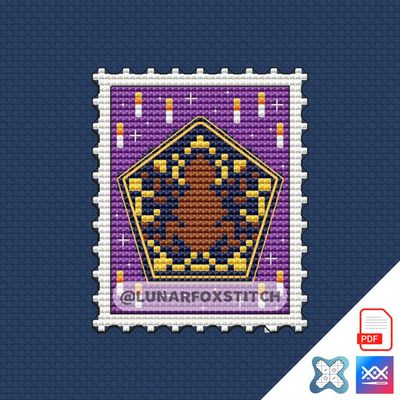 Wizard mini postage stamp cross stitch pattern