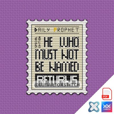 Wizard mini postage stamp cross stitch pattern