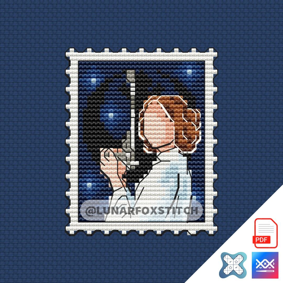 Princess mini postage stamp cross stitch pattern
